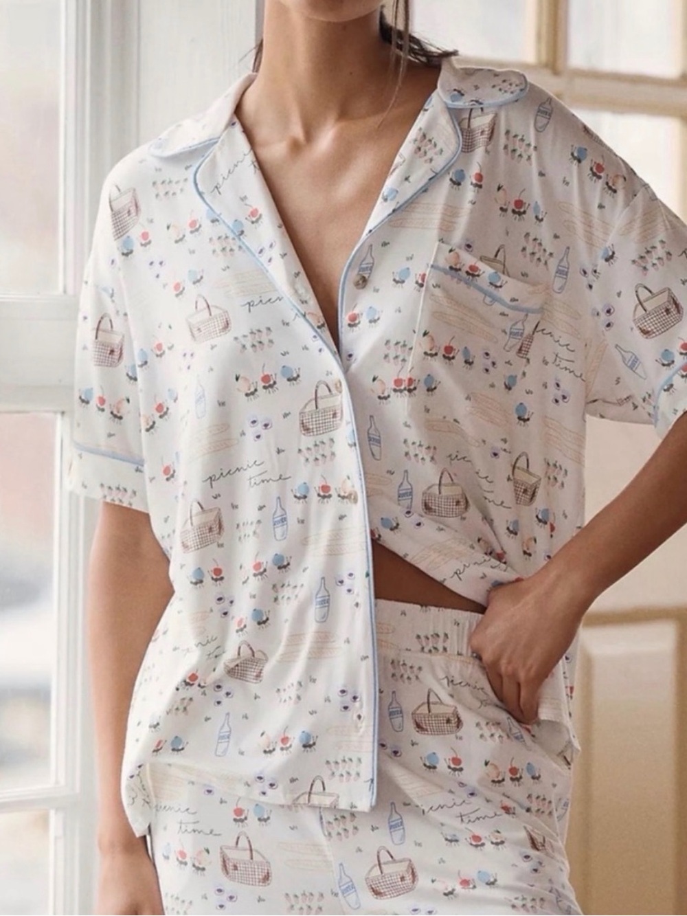 Anthropologie LyreBird Briar Pajama Shorts in ModaLuxe